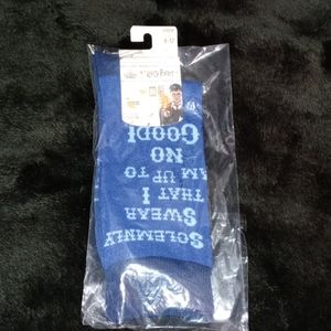 Wizarding World Harry Potter Blue Crew Socks 8-12